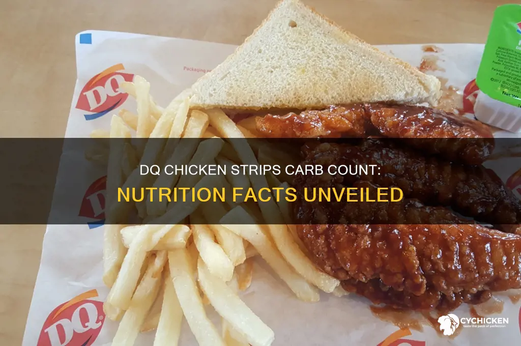 how many carbs in dq chicken strips