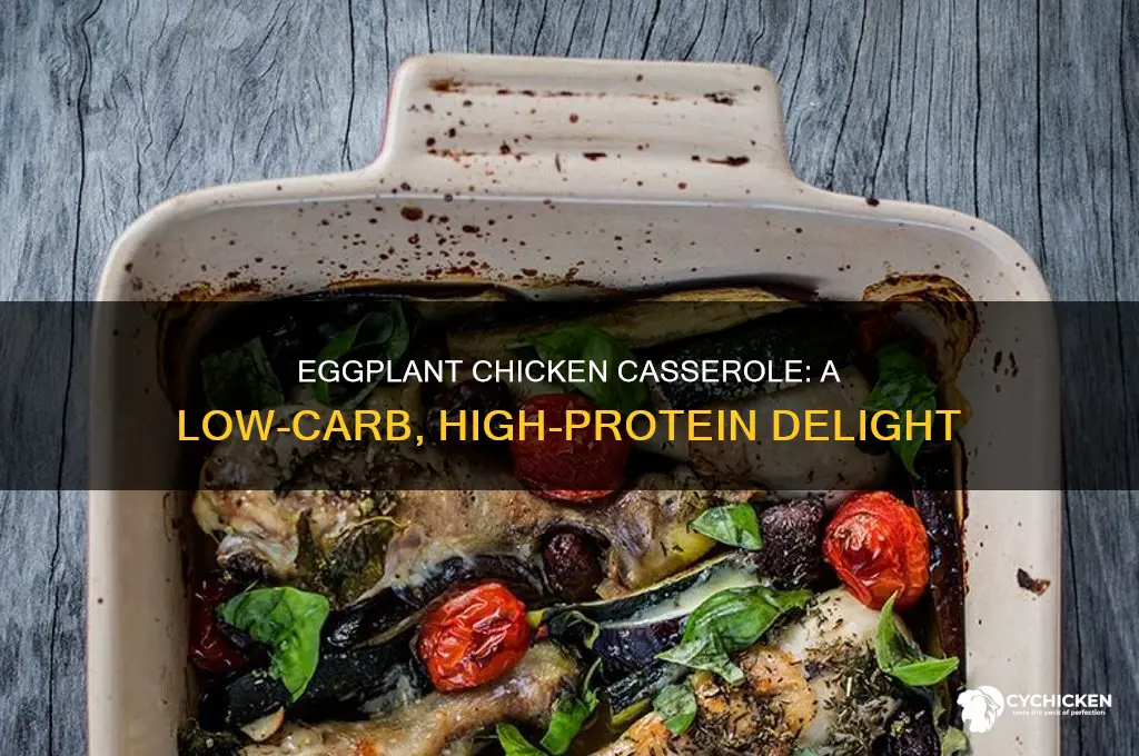 how many carbs in eggplant and chicken casserole