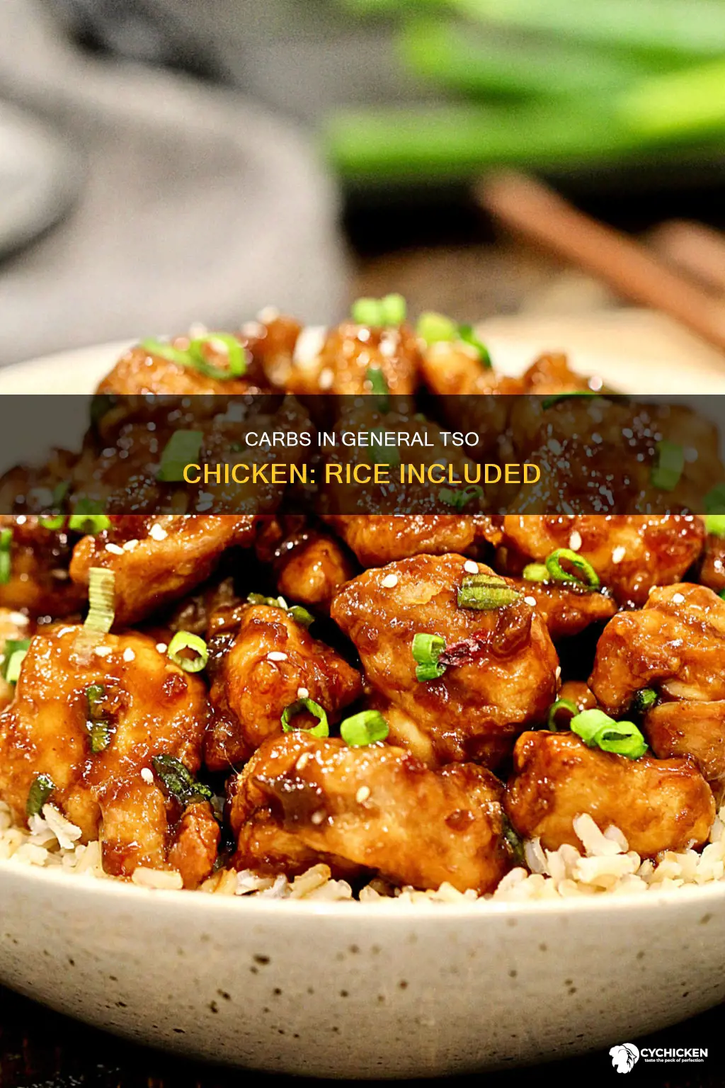 how many carbs in general tso chicken with rice