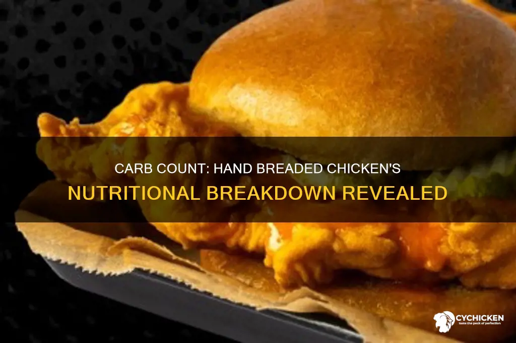 how many carbs in hand breaded chicken