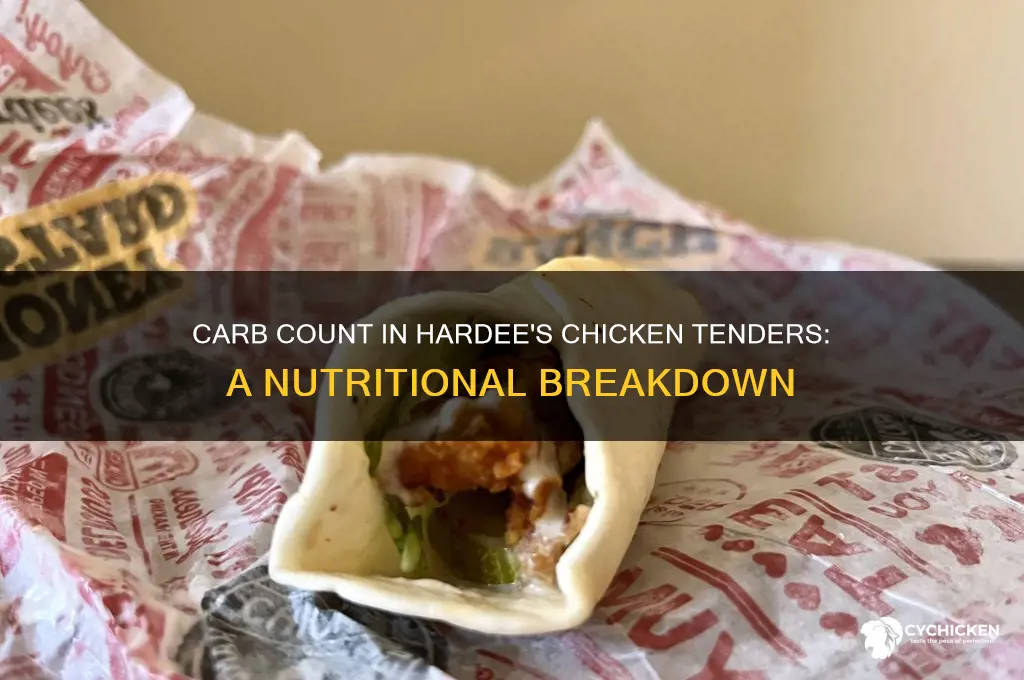 how many carbs in hardees chicken tenders