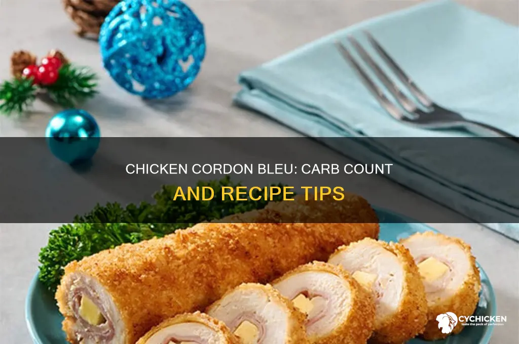 how many carbs in homemade chicken cordon bleu