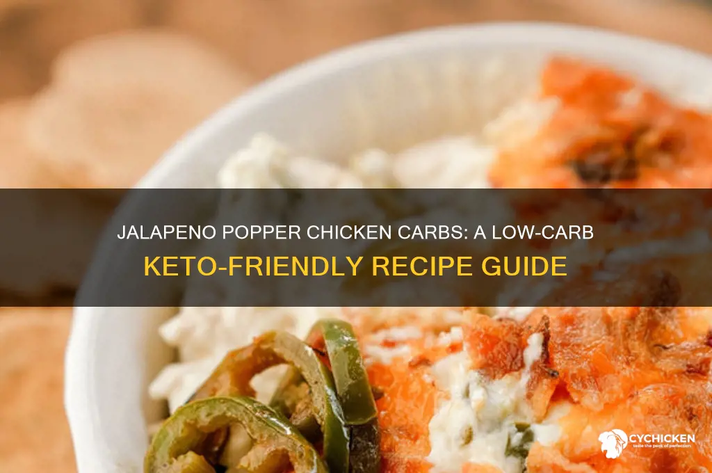how many carbs in jalapeno popper chicken