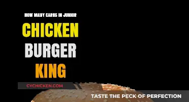 Chicken Burger King: Carb Count for Juniors
