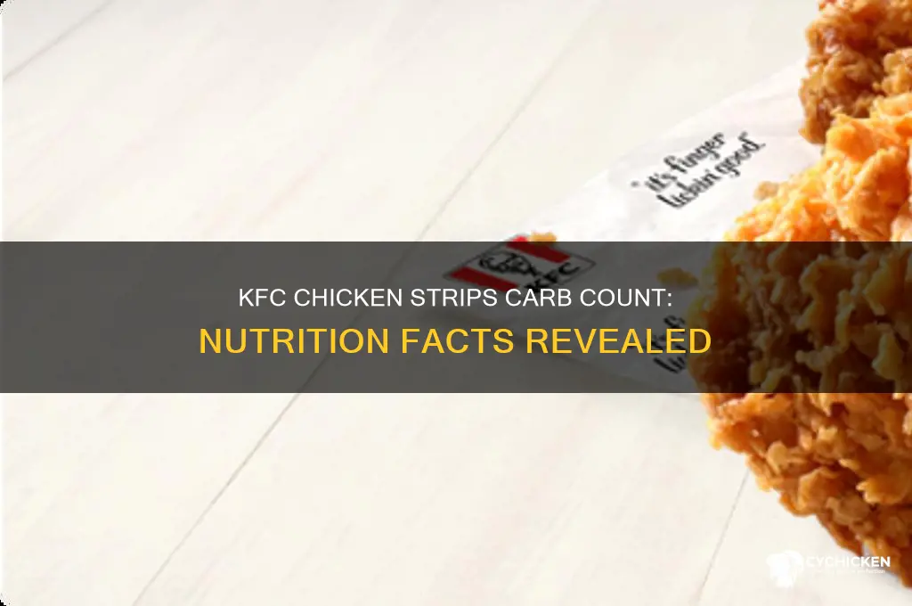 how many carbs in kfc chicken strips
