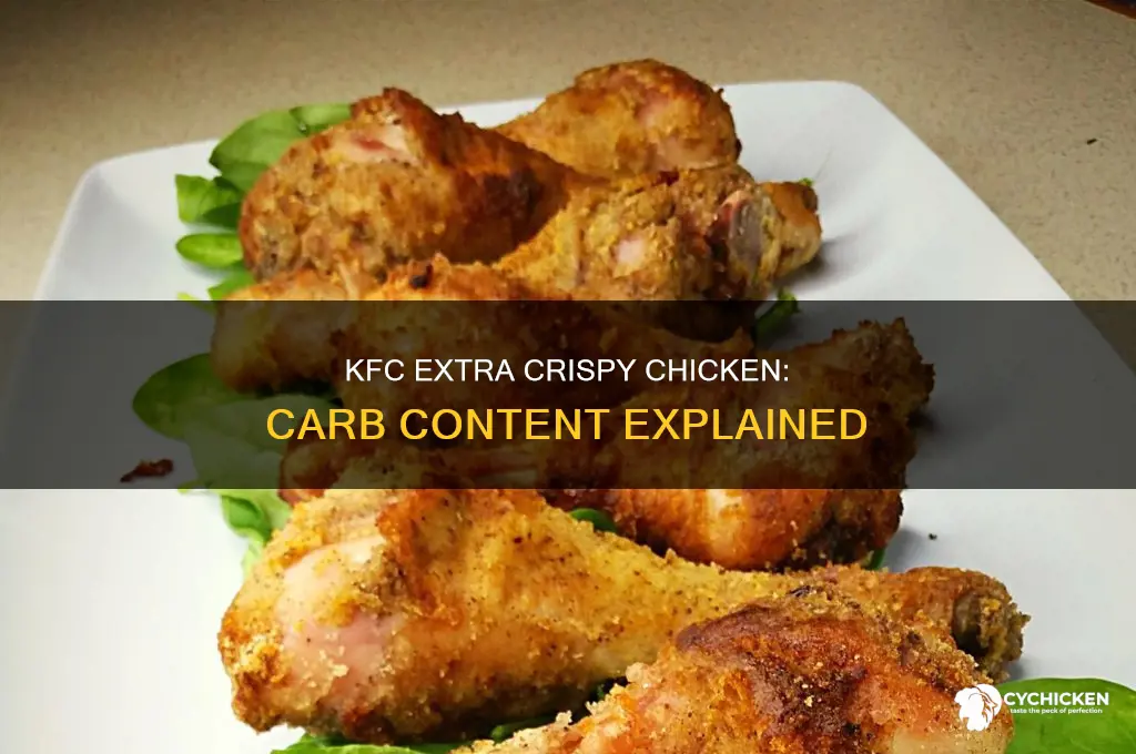 how many carbs in kfc extra crispy chicken