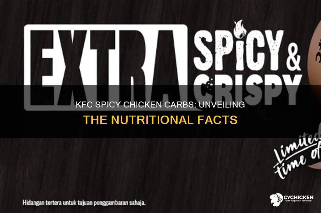 how many carbs in kfc spicy chicken