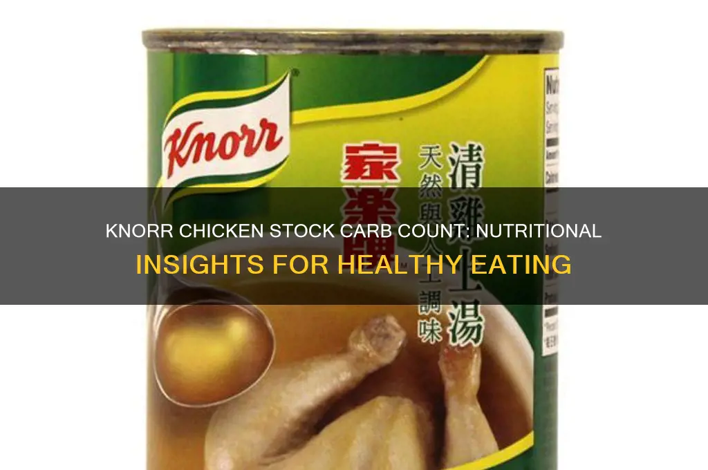 how many carbs in knorr chicken stock