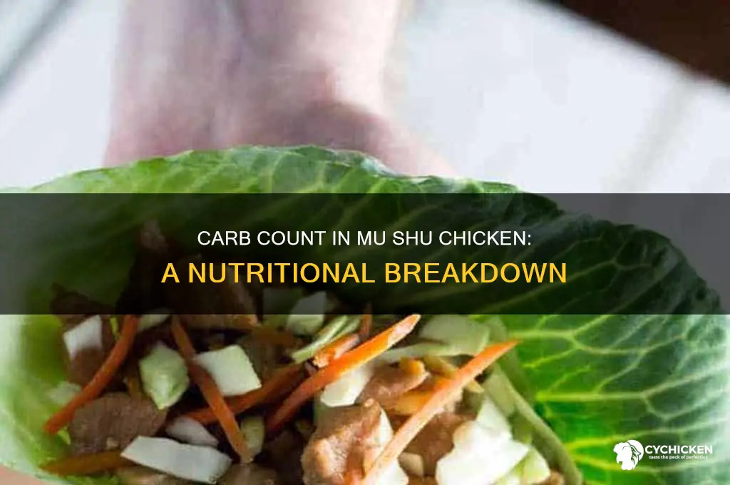 how many carbs in mu shu chicken