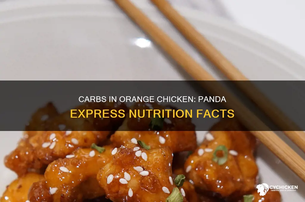 how many carbs in orange chicken panda express