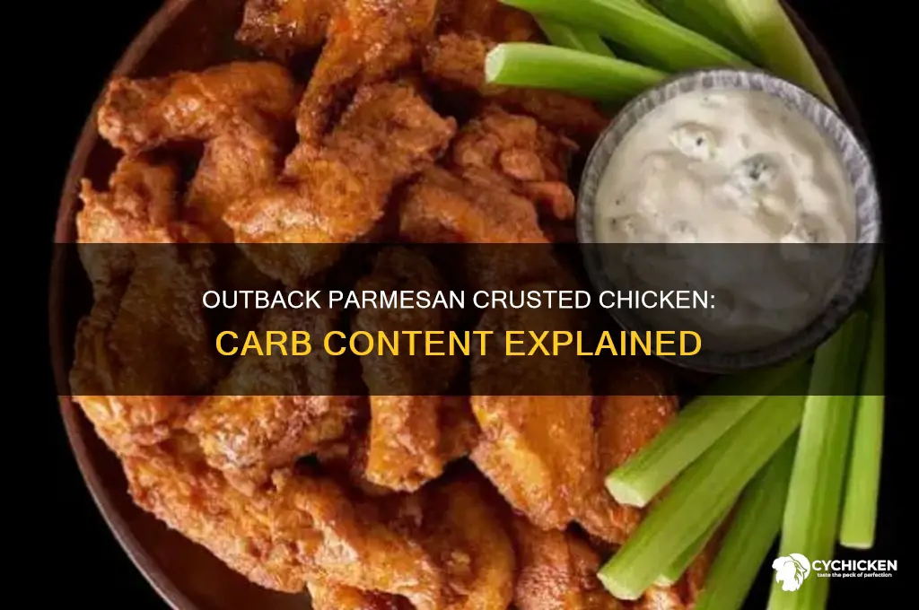 how many carbs in outback parmesan crusted chicken