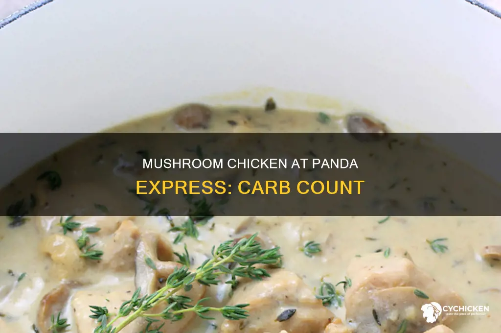 how many carbs in panda express mushroom chicken