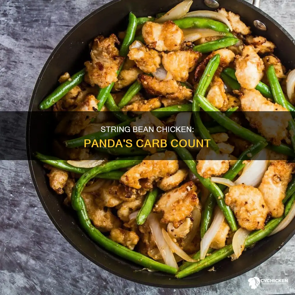 how many carbs in panda medium string bean chicken