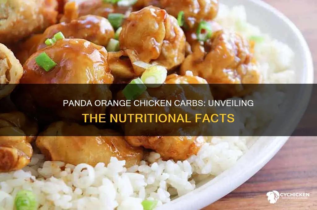 how many carbs in panda orange chicken