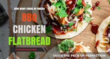 Panera's BBQ Chicken Flatbread: Carb Count and Nutrition Facts