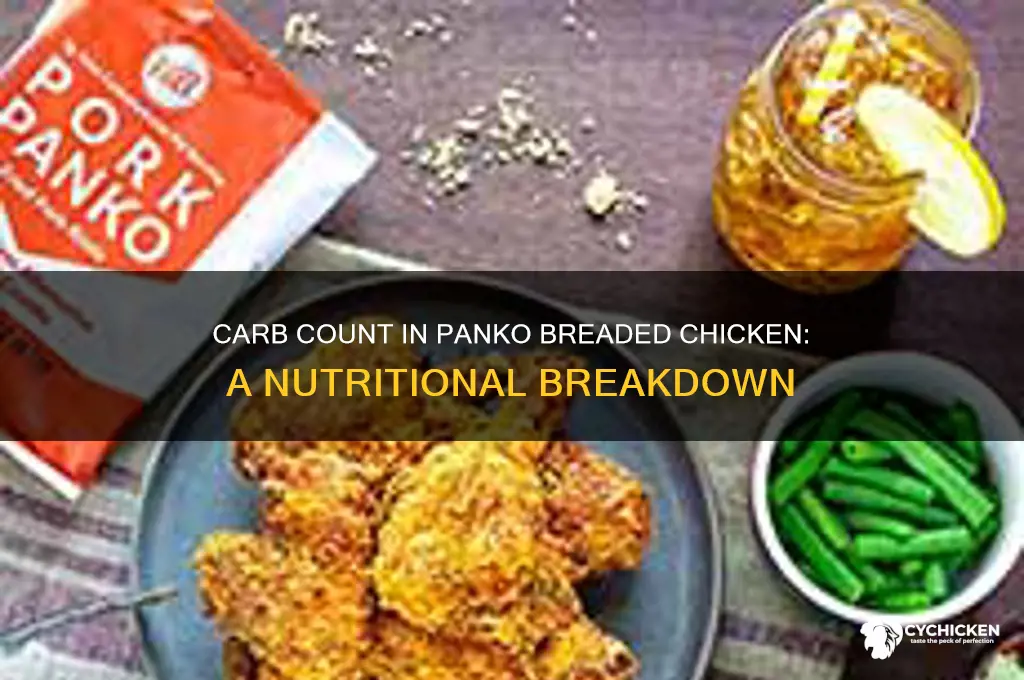 how many carbs in panko breaded chicken