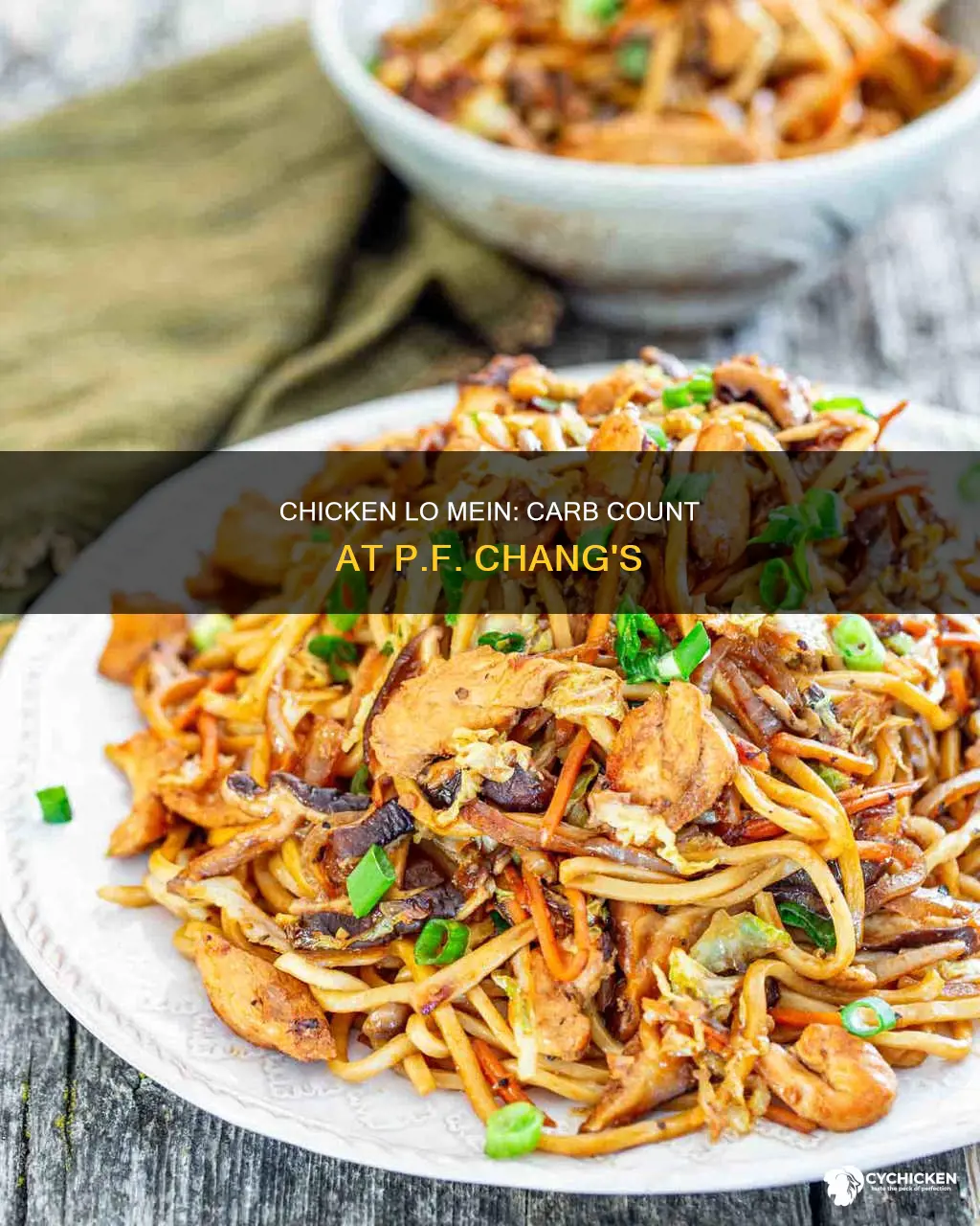 how many carbs in pf changs chicken lo mein