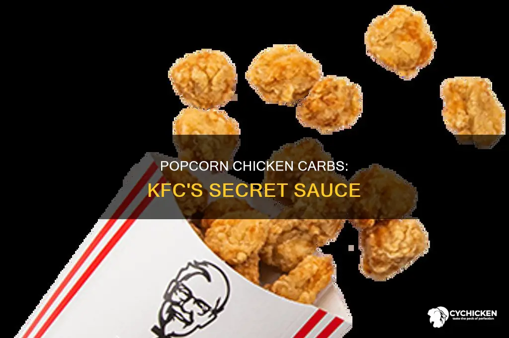 how many carbs in popcorn chicken at kfc
