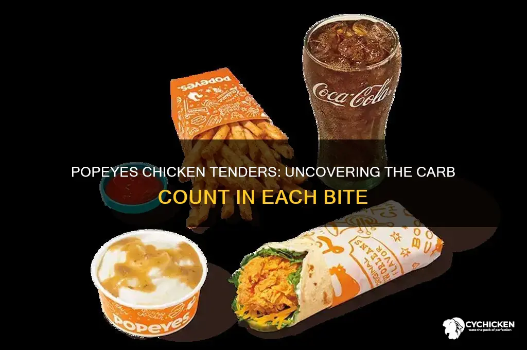 how many carbs in popeyes chicken tenders