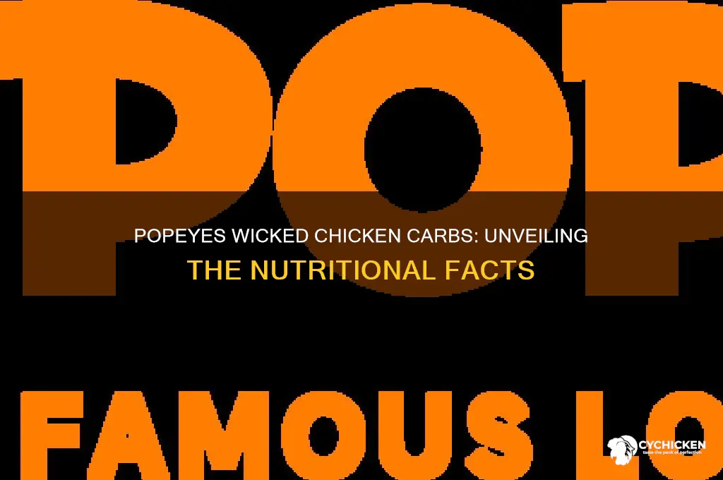 how many carbs in popeyes wicked chicken