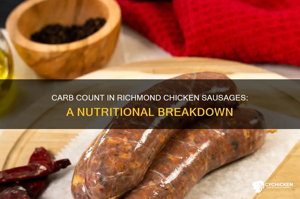 how many carbs in richmond chicken sausages