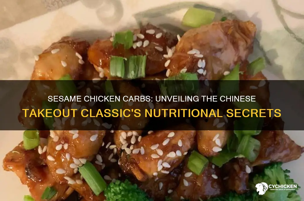 how many carbs in sesame chicken chinese