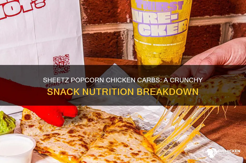 how many carbs in sheetz popcorn chicken