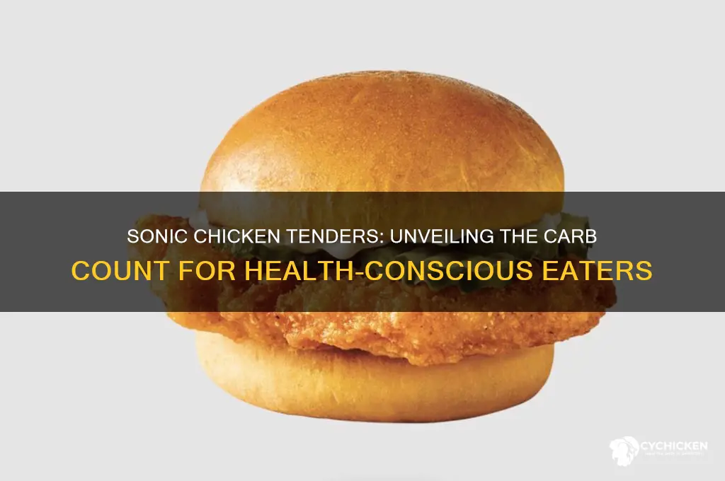 how many carbs in sonic chicken tenders