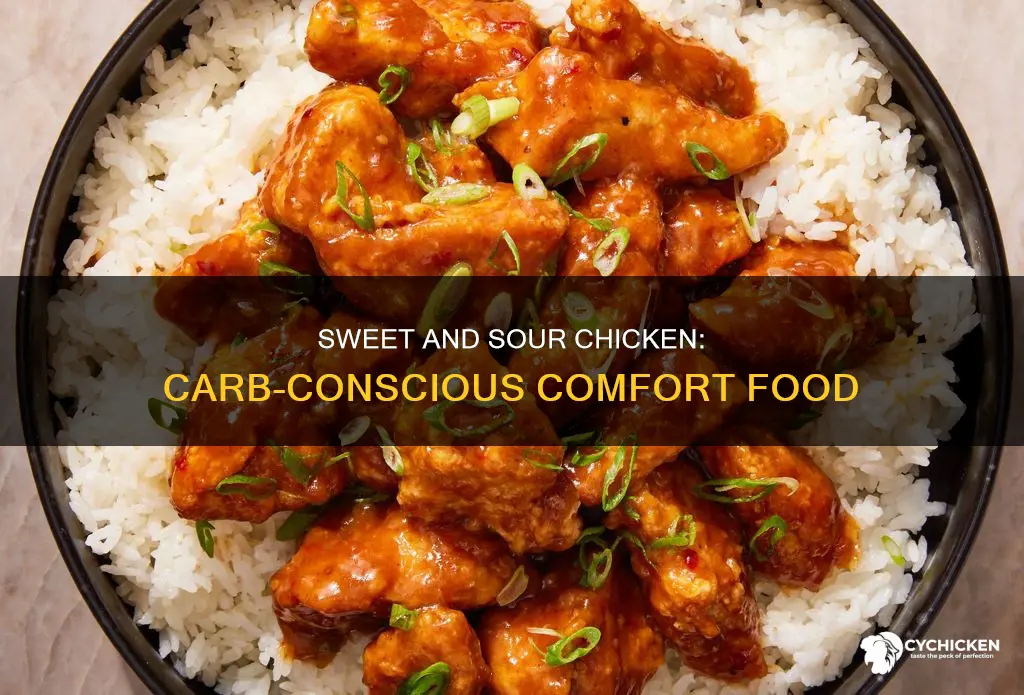 how many carbs in sweet and sour chicken with rice