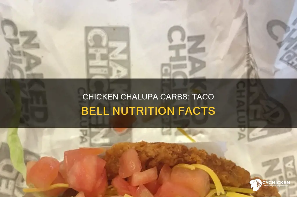 how many carbs in taco bell chicken chalupa
