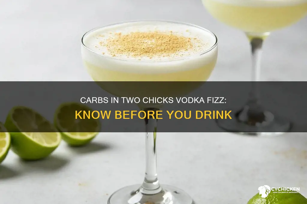 how many carbs in two chicks vodka fizz