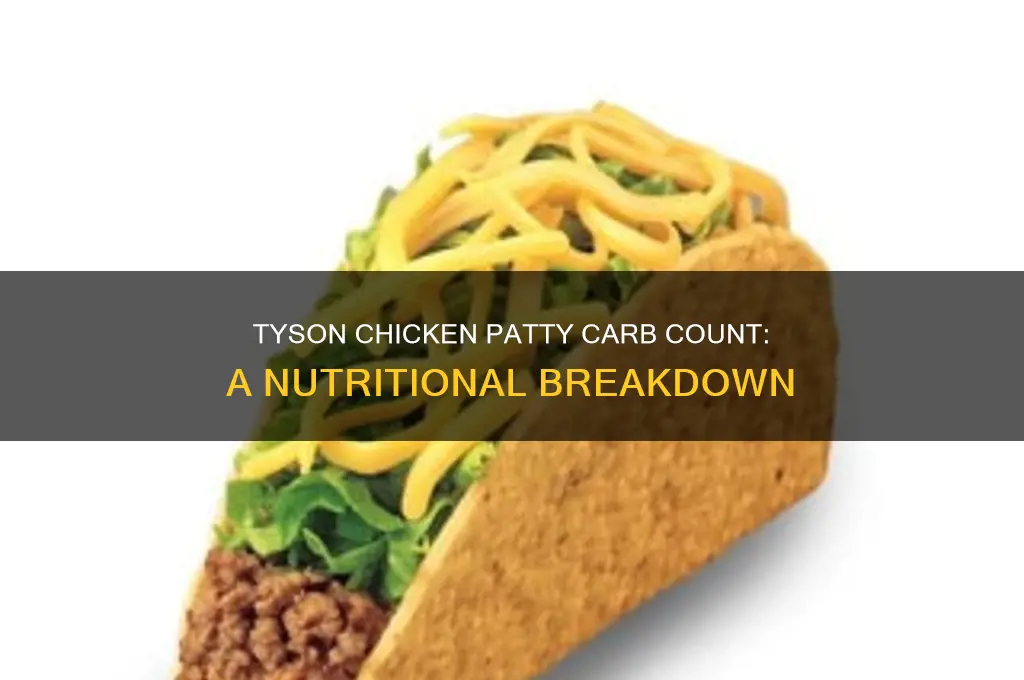 how many carbs in tyson chicken patty