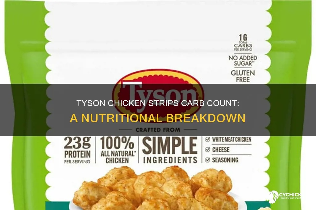 how many carbs in tyson chicken strips