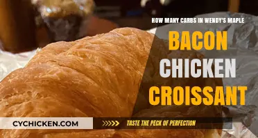 Maple Bacon Chicken Croissant: Carb Count at Wendy's