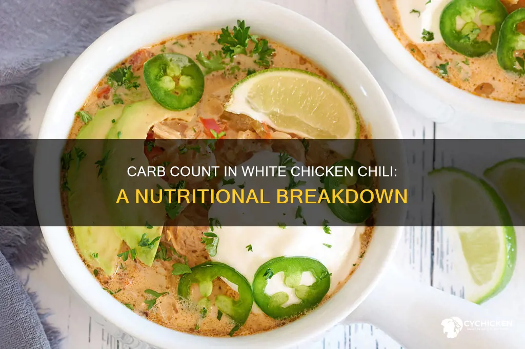 how many carbs in white chicken chili