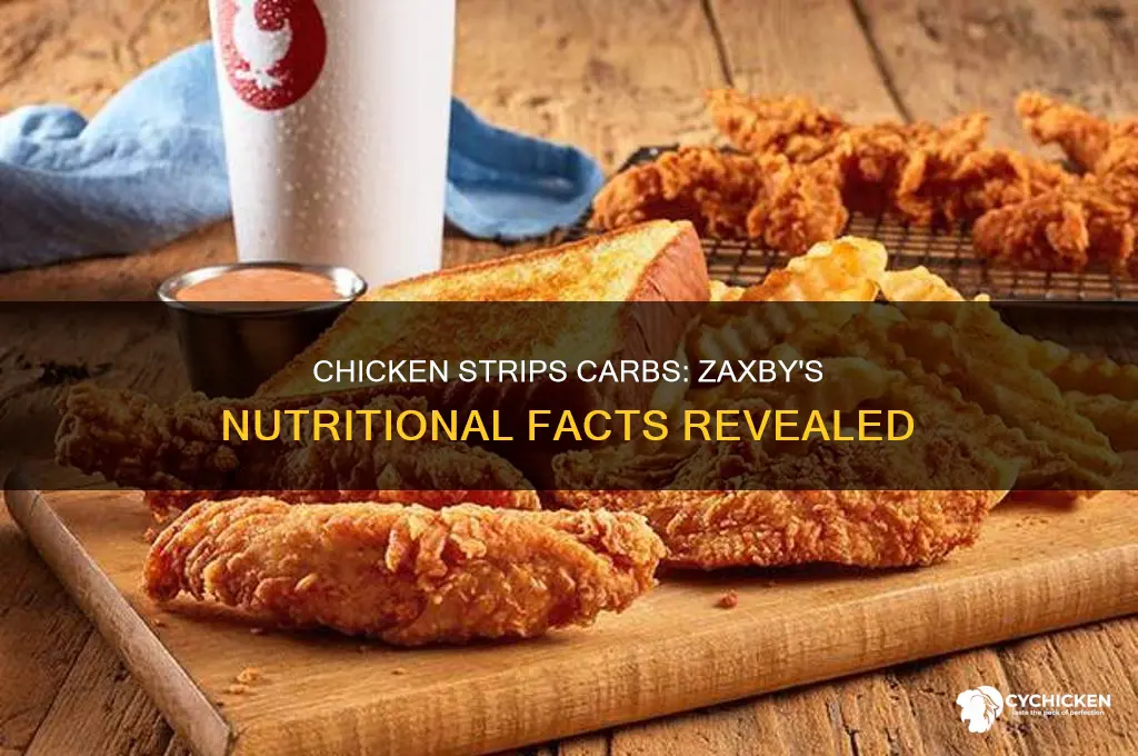 how many carbs in zaxby