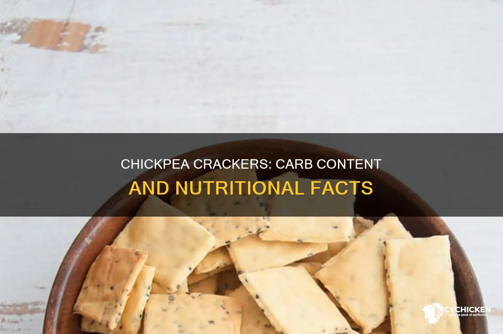 how many carbs is in chick pea crackers