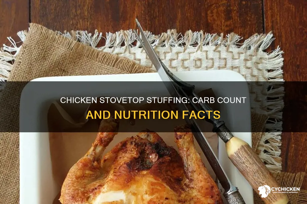 how many carbs is stovetop chicken stuffing mix
