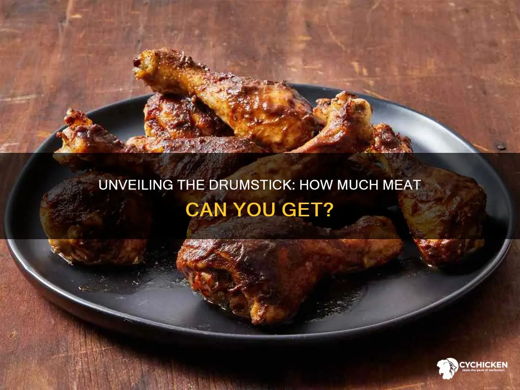 how many ch edible meat is on one chicken drumstick