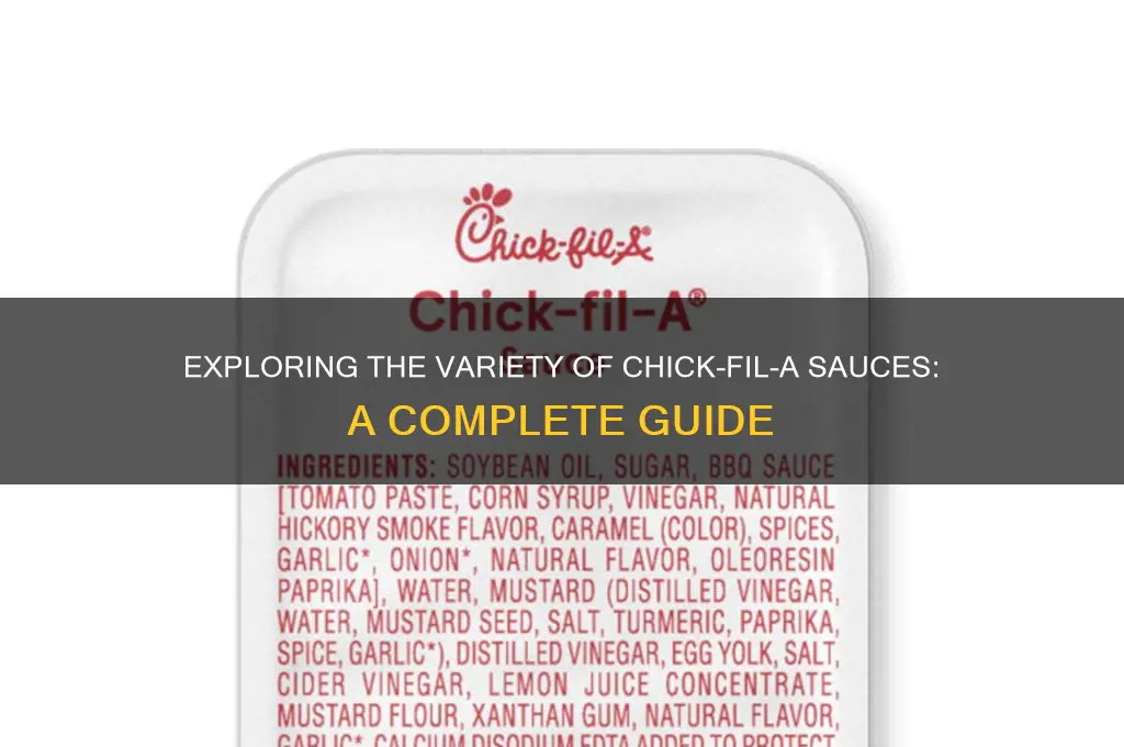 how many chick fil a sauces are there