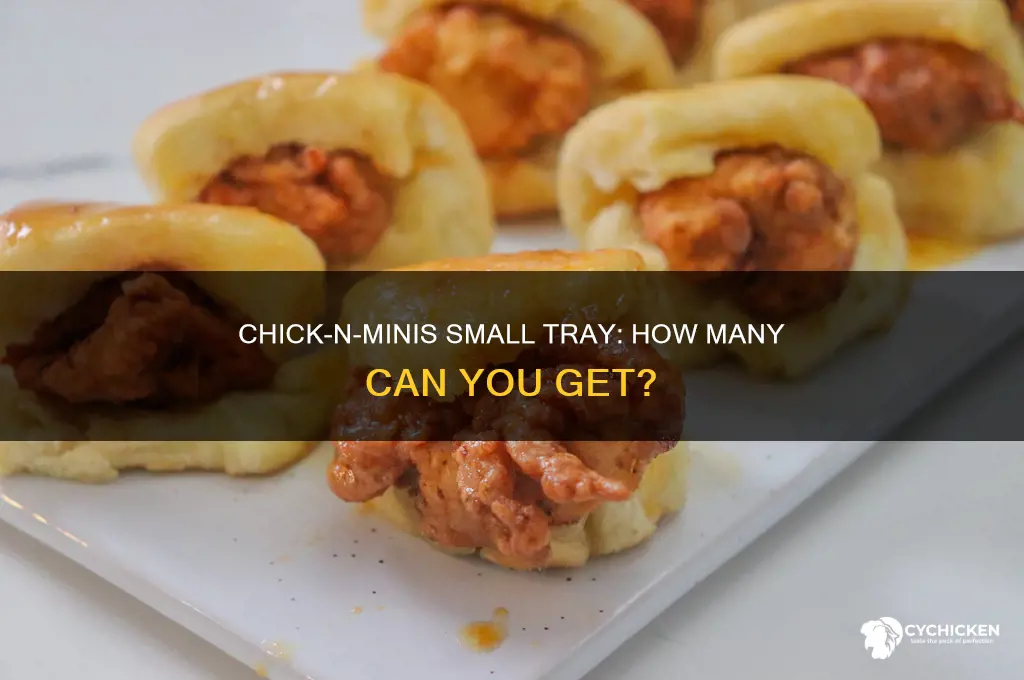 how many chick n minis in small tray