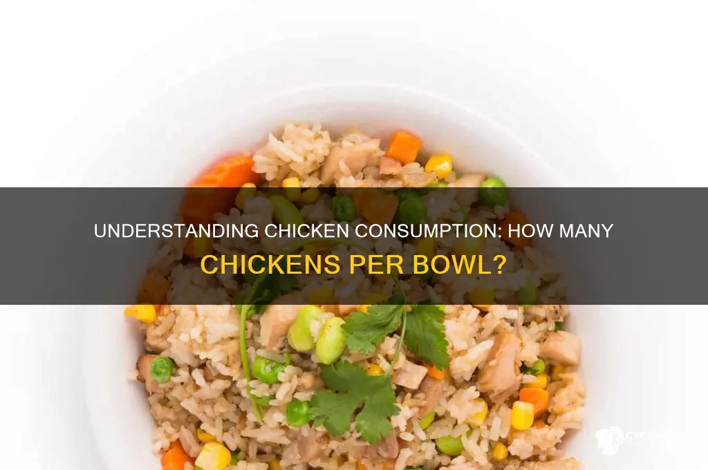 how many chicken are consumed each bowl