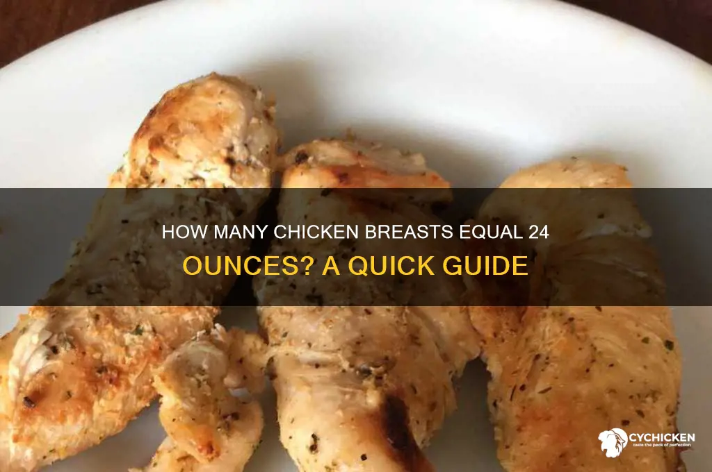 how many chicken brest is 24 oz