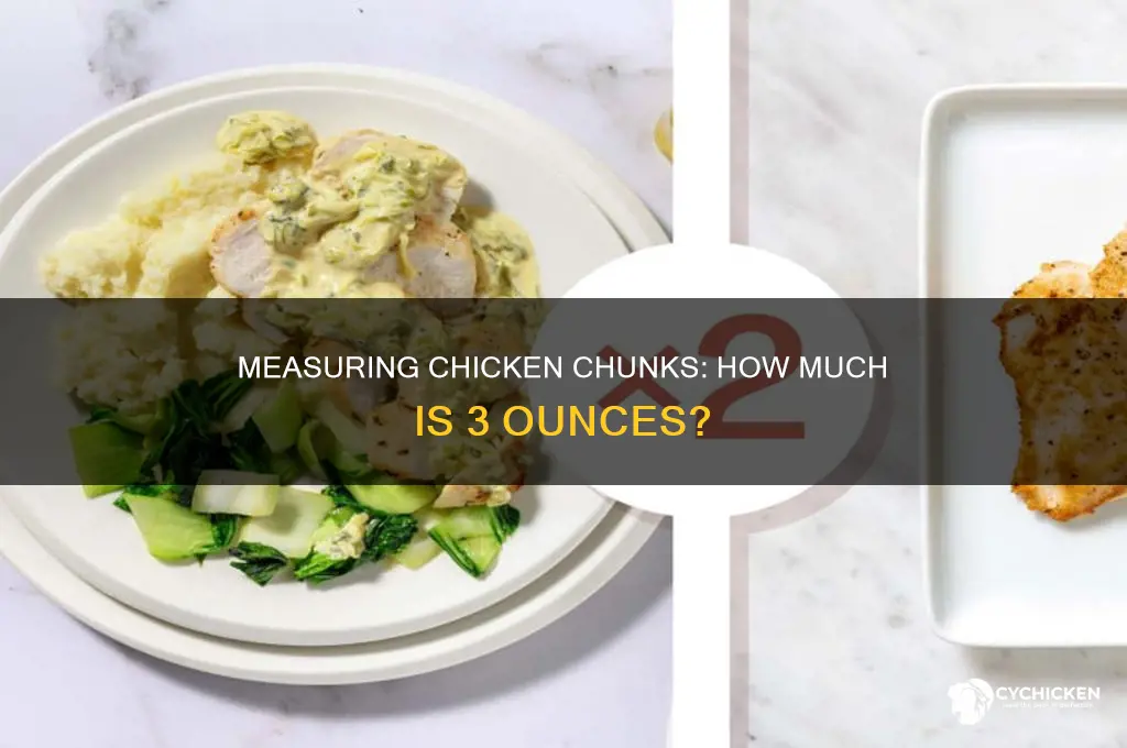 how many chicken chunks is 3 oz