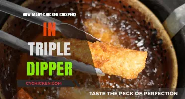 Discover the Chicken Crispers Count in a Triple Dipper