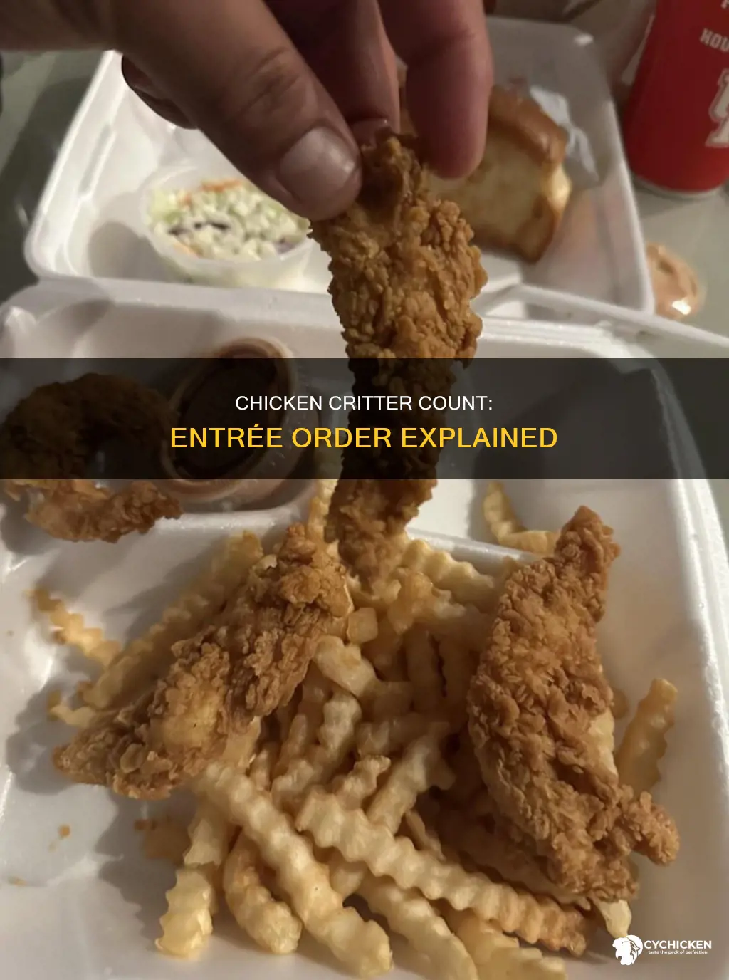 how many chicken critters are in an entree order