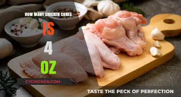 Measuring Chicken Cubes: How Much is 4 Ounces?