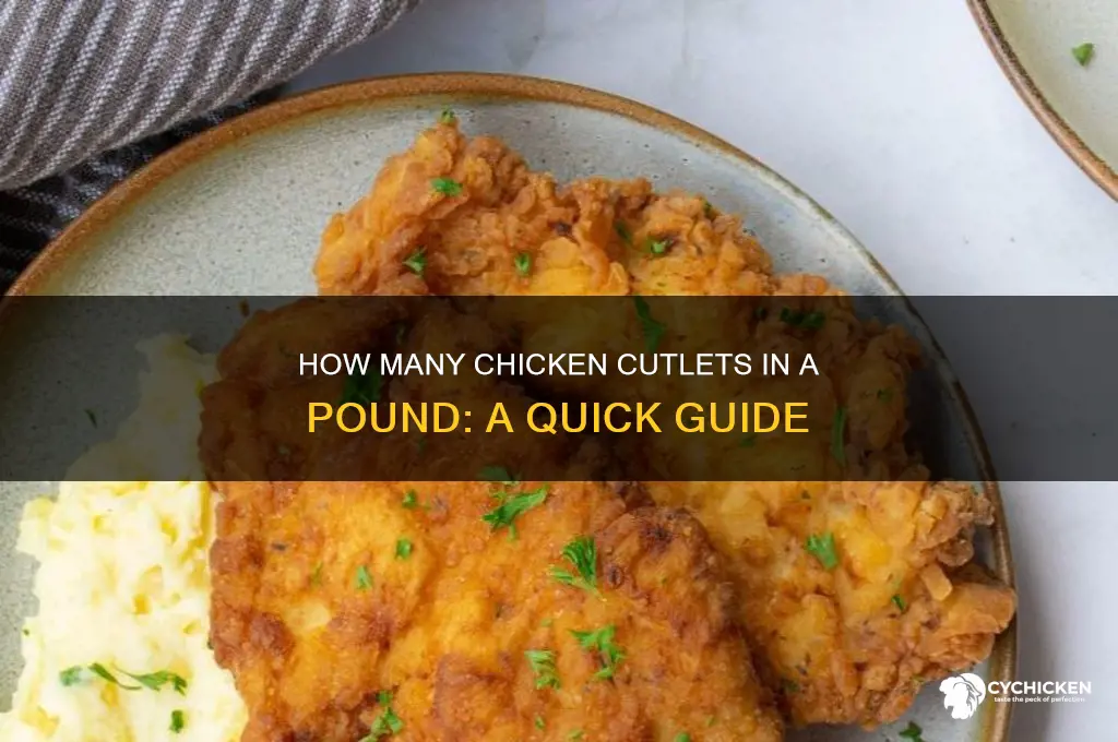 how many chicken cutlets in a pound