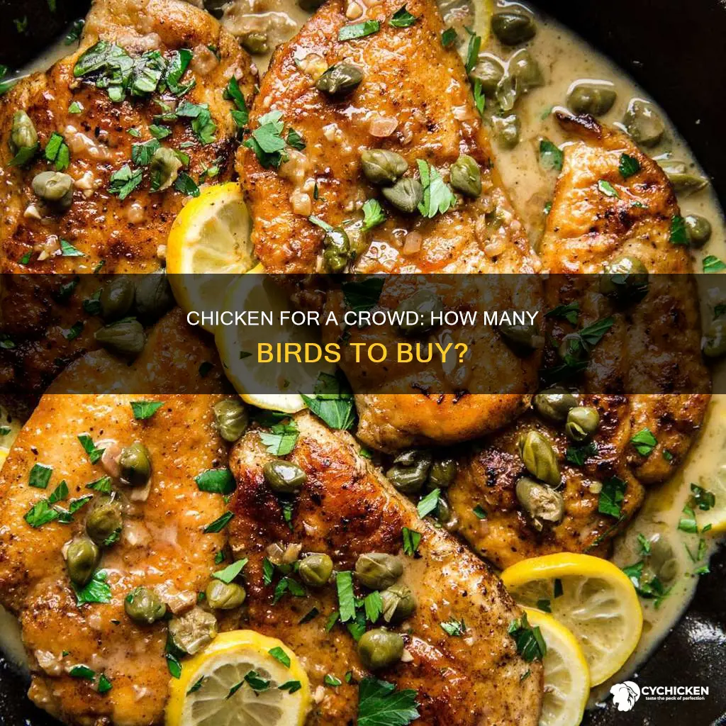 how many chicken do you need for 10 people