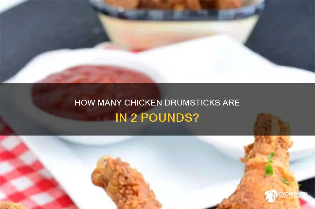how many chicken drumsticks in 2 pounds